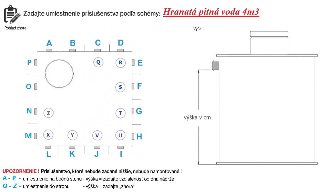 Rezervoár na pitnú vodu